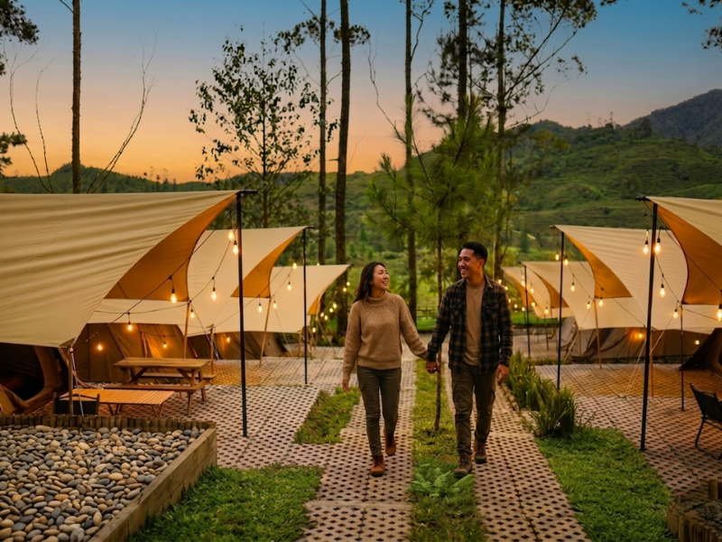 Menyulam Rindu di Lembayung Pinus Ciwidey: Destinasi Glamping Paling Romantis di Bandung Selatan